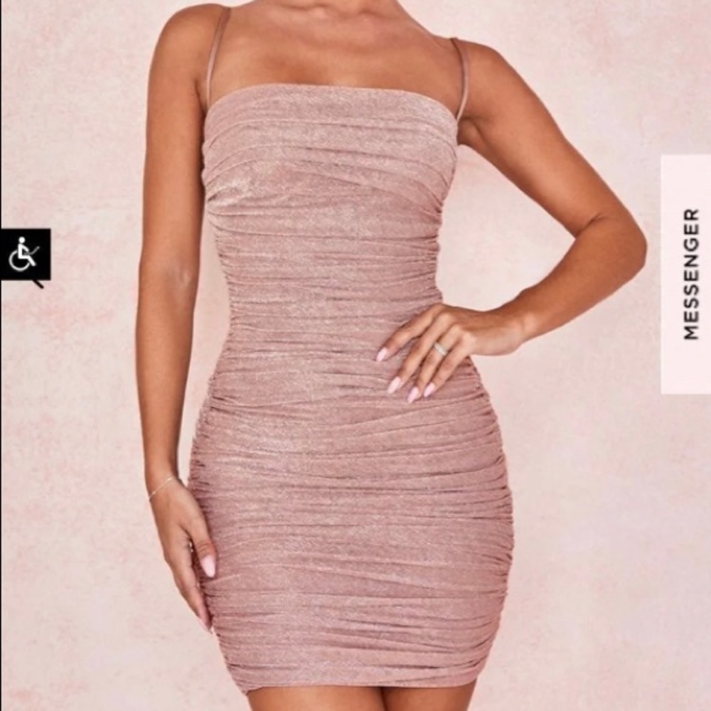 house of cb pink ella dress